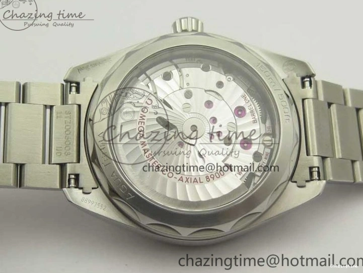 0223 Aqua Terra 150M Master Chronometers VSF 1:1 Best Edition Gray Dial Blue Hand on SS Bracelet A8900 Super Clone Trendsetting 8006